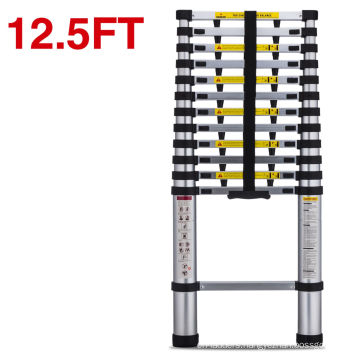 yongkang city deli ladder 3.8m aluminium telescopic ladder for sale